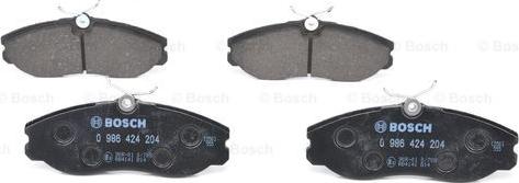 BOSCH 0 986 424 204 - Bremžu uzliku kompl., Disku bremzes www.autospares.lv