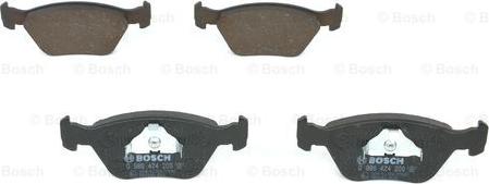 BOSCH 0 986 424 200 - Bremžu uzliku kompl., Disku bremzes autospares.lv