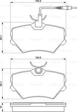 BOSCH 0 986 424 217 - Bremžu uzliku kompl., Disku bremzes www.autospares.lv