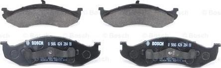 BOSCH 0 986 424 284 - Bremžu uzliku kompl., Disku bremzes www.autospares.lv