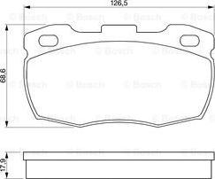 BOSCH 0 986 424 286 - Bremžu uzliku kompl., Disku bremzes www.autospares.lv