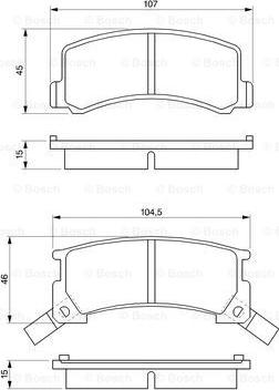 BOSCH 0 986 424 239 - Bremžu uzliku kompl., Disku bremzes www.autospares.lv