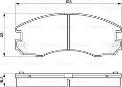 BOSCH 0 986 424 230 - Brake Pad Set, disc brake www.autospares.lv