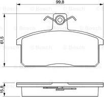 BOSCH 0 986 424 274 - Bremžu uzliku kompl., Disku bremzes autospares.lv