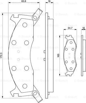 BOSCH 0 986 424 276 - Bremžu uzliku kompl., Disku bremzes www.autospares.lv