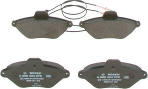 BOSCH 0 986 424 278 - Bremžu uzliku kompl., Disku bremzes www.autospares.lv