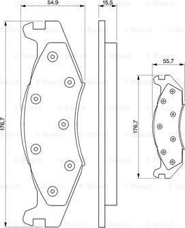 BOSCH 0 986 424 273 - Bremžu uzliku kompl., Disku bremzes www.autospares.lv