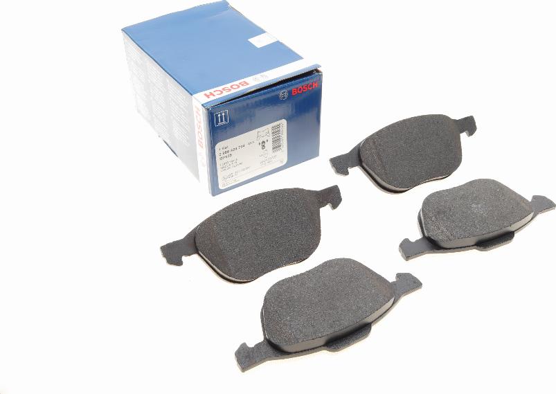 BOSCH 0 986 424 794 - Brake Pad Set, disc brake www.autospares.lv