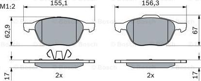 BOSCH 0 986 424 794 - Brake Pad Set, disc brake www.autospares.lv