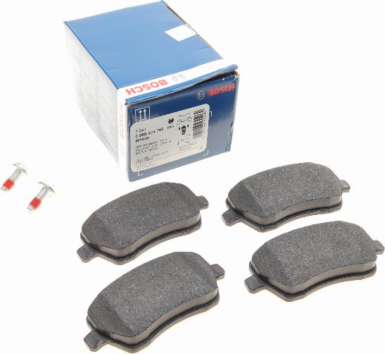 BOSCH 0 986 424 795 - Brake Pad Set, disc brake www.autospares.lv