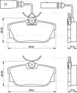 BOSCH 0 986 424 748 - Тормозные колодки, дисковые, комплект www.autospares.lv