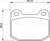 BOSCH 986424742 - Brake Pad Set, disc brake www.autospares.lv