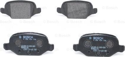 BOSCH 0 986 424 756 - Bremžu uzliku kompl., Disku bremzes autospares.lv