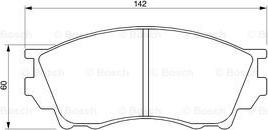 BOSCH 0 986 424 753 - Brake Pad Set, disc brake www.autospares.lv