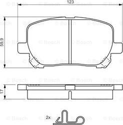 BOSCH 0 986 424 761 - Bremžu uzliku kompl., Disku bremzes autospares.lv