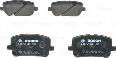 BOSCH 0 986 424 761 - Bremžu uzliku kompl., Disku bremzes autospares.lv