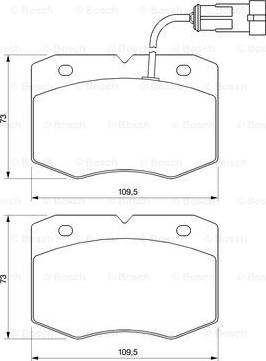 BOSCH 0 986 424 768 - Bremžu uzliku kompl., Disku bremzes www.autospares.lv