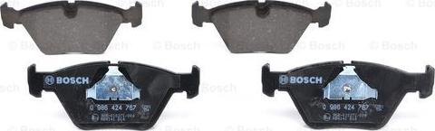 BOSCH 0 986 424 767 - Тормозные колодки, дисковые, комплект www.autospares.lv