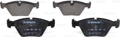 BOSCH 0 986 424 767 - Bremžu uzliku kompl., Disku bremzes www.autospares.lv