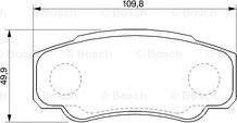 BOSCH 0 986 424 704 - Brake Pad Set, disc brake www.autospares.lv