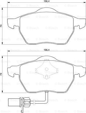 BOSCH 0 986 424 706 - Bremžu uzliku kompl., Disku bremzes autospares.lv