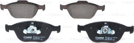 BOSCH 0 986 424 701 - Bremžu uzliku kompl., Disku bremzes www.autospares.lv