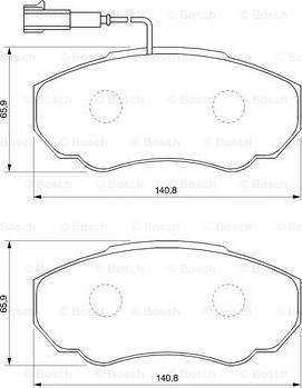 BOSCH 0 986 424 703 - Тормозные колодки, дисковые, комплект www.autospares.lv