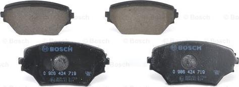 BOSCH 0 986 424 719 - Bremžu uzliku kompl., Disku bremzes www.autospares.lv