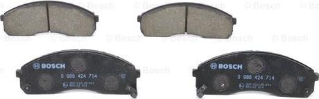 BOSCH 0 986 424 714 - Bremžu uzliku kompl., Disku bremzes www.autospares.lv