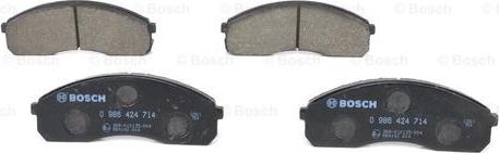 BOSCH 0 986 424 714 - Bremžu uzliku kompl., Disku bremzes www.autospares.lv