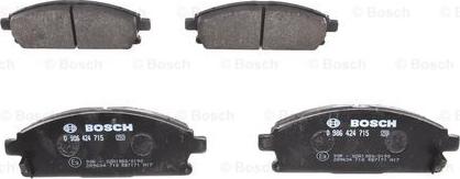 BOSCH 0 986 424 715 - Bremžu uzliku kompl., Disku bremzes www.autospares.lv