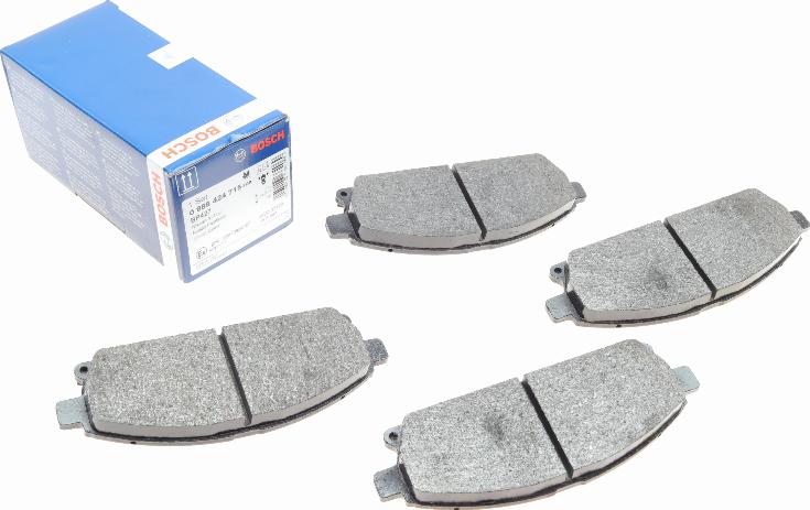 BOSCH 0 986 424 715 - Brake Pad Set, disc brake www.autospares.lv