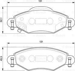 BOSCH 0 986 424 788 - Bremžu uzliku kompl., Disku bremzes autospares.lv