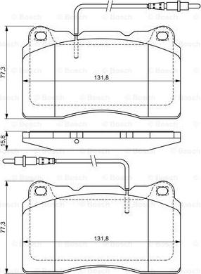 BOSCH 0 986 424 738 - Bremžu uzliku kompl., Disku bremzes www.autospares.lv