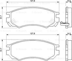 BOSCH 0 986 424 733 - Bremžu uzliku kompl., Disku bremzes autospares.lv