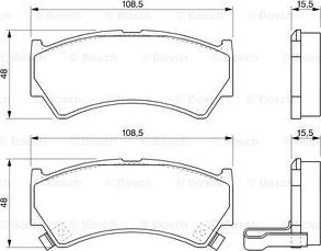 BOSCH 0 986 424 732 - Тормозные колодки, дисковые, комплект www.autospares.lv