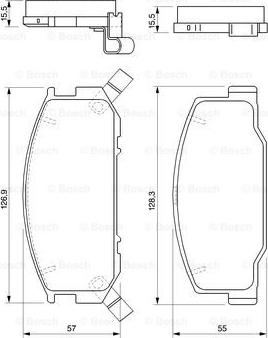 BOSCH 0 986 424 724 - Тормозные колодки, дисковые, комплект www.autospares.lv