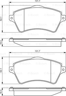 BOSCH 0 986 424 721 - Bremžu uzliku kompl., Disku bremzes www.autospares.lv