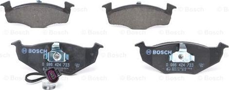 BOSCH 0 986 424 723 - Тормозные колодки, дисковые, комплект www.autospares.lv