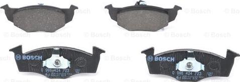 BOSCH 0 986 424 723 - Bremžu uzliku kompl., Disku bremzes www.autospares.lv