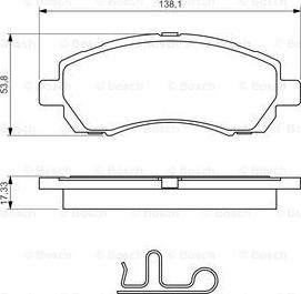 BOSCH 0 986 424 770 - Bremžu uzliku kompl., Disku bremzes www.autospares.lv