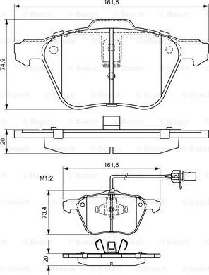 BOSCH 0 986 424 777 - Тормозные колодки, дисковые, комплект www.autospares.lv