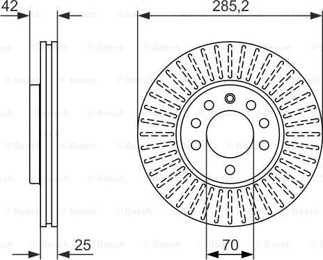 BOSCH 0 986 479 946 - Bremžu diski www.autospares.lv