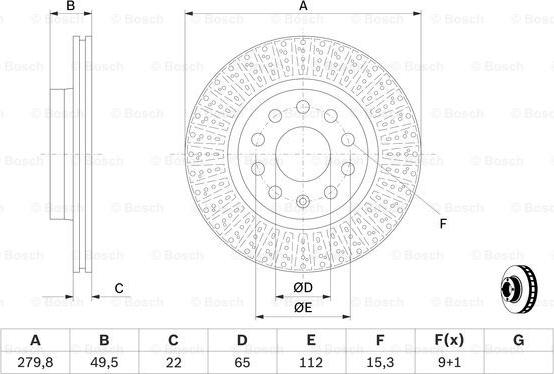 BOSCH 0 986 479 940 - Bremžu diski www.autospares.lv