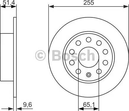 BOSCH 0 986 479 941 - Bremžu diski autospares.lv