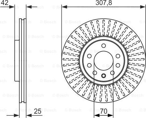 BOSCH 0 986 479 947 - Тормозной диск www.autospares.lv