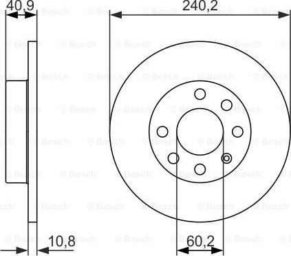 BOSCH 0 986 479 959 - Bremžu diski autospares.lv