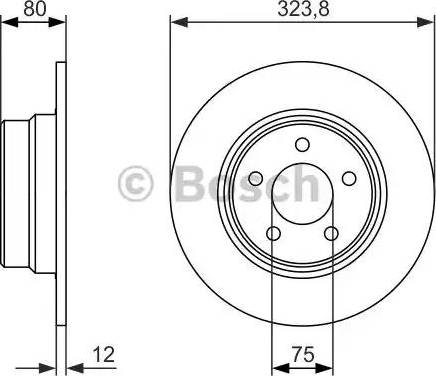 BOSCH 0 986 479 954 - Bremžu diski www.autospares.lv