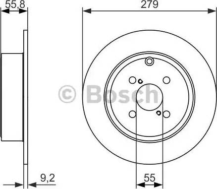 BOSCH 0 986 479 951 - Bremžu diski autospares.lv