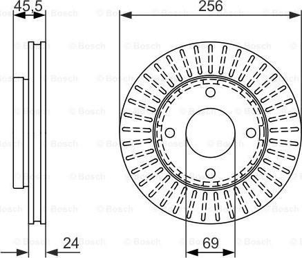 BOSCH 0 986 479 958 - Bremžu diski www.autospares.lv